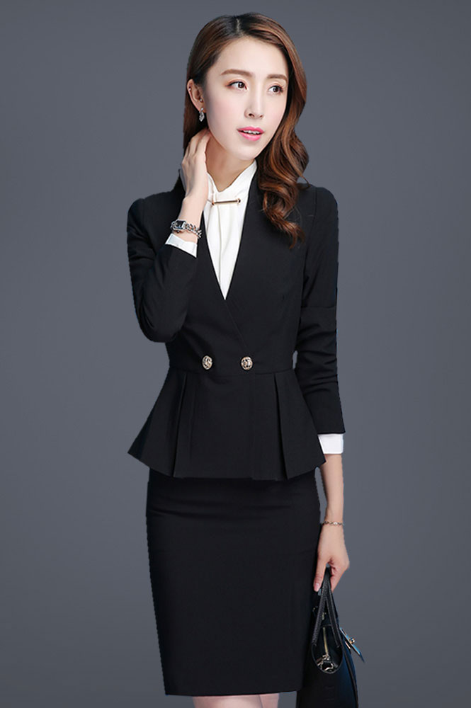 白領(lǐng)女士職場(chǎng)西裝套裙定制